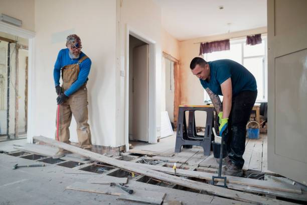 pose d'un plancher technique dans un local