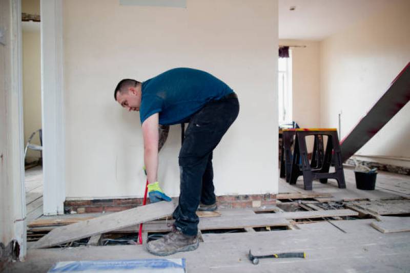 pose d'un plancher technique